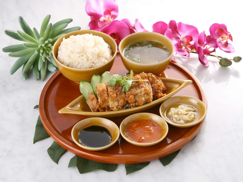 シンガポールチキンライス (揚げ）